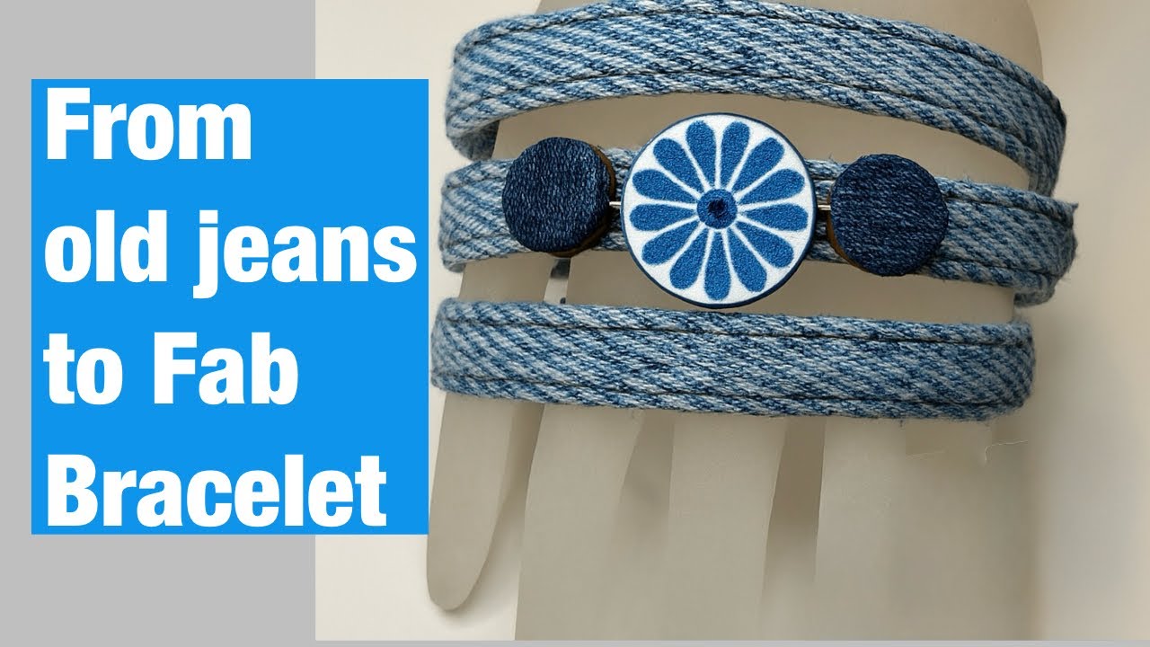 I Tried Memory Wire… But THIS Worked Better for Denim Bracelets!