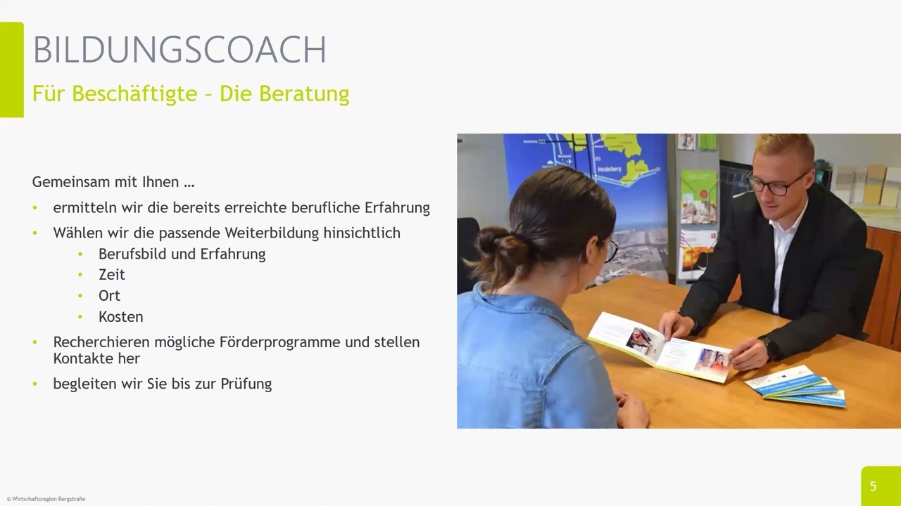 Informationen für Beschäftigte über das Projekt Bildungscoach