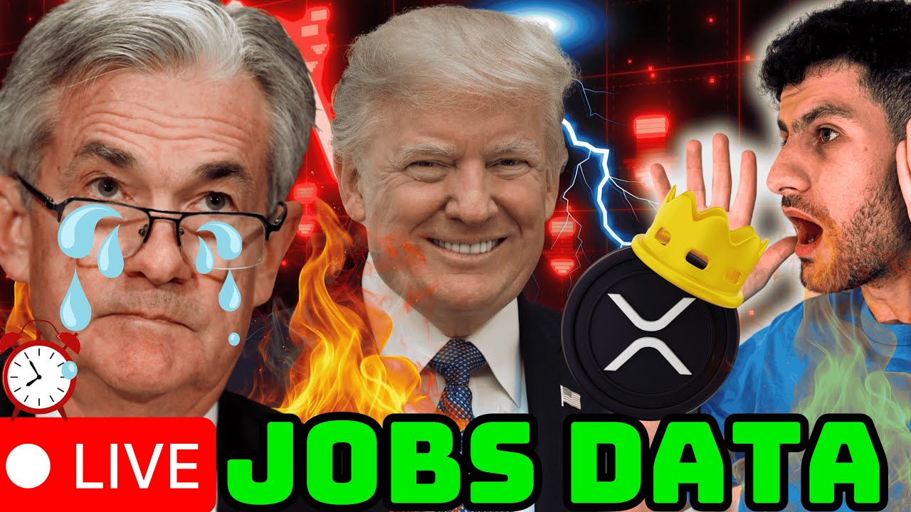 🚨 Emergency Rate Cut? Jobs Data LIVE | Could This Trigger Altcoin Season? (50 bps Watch)
