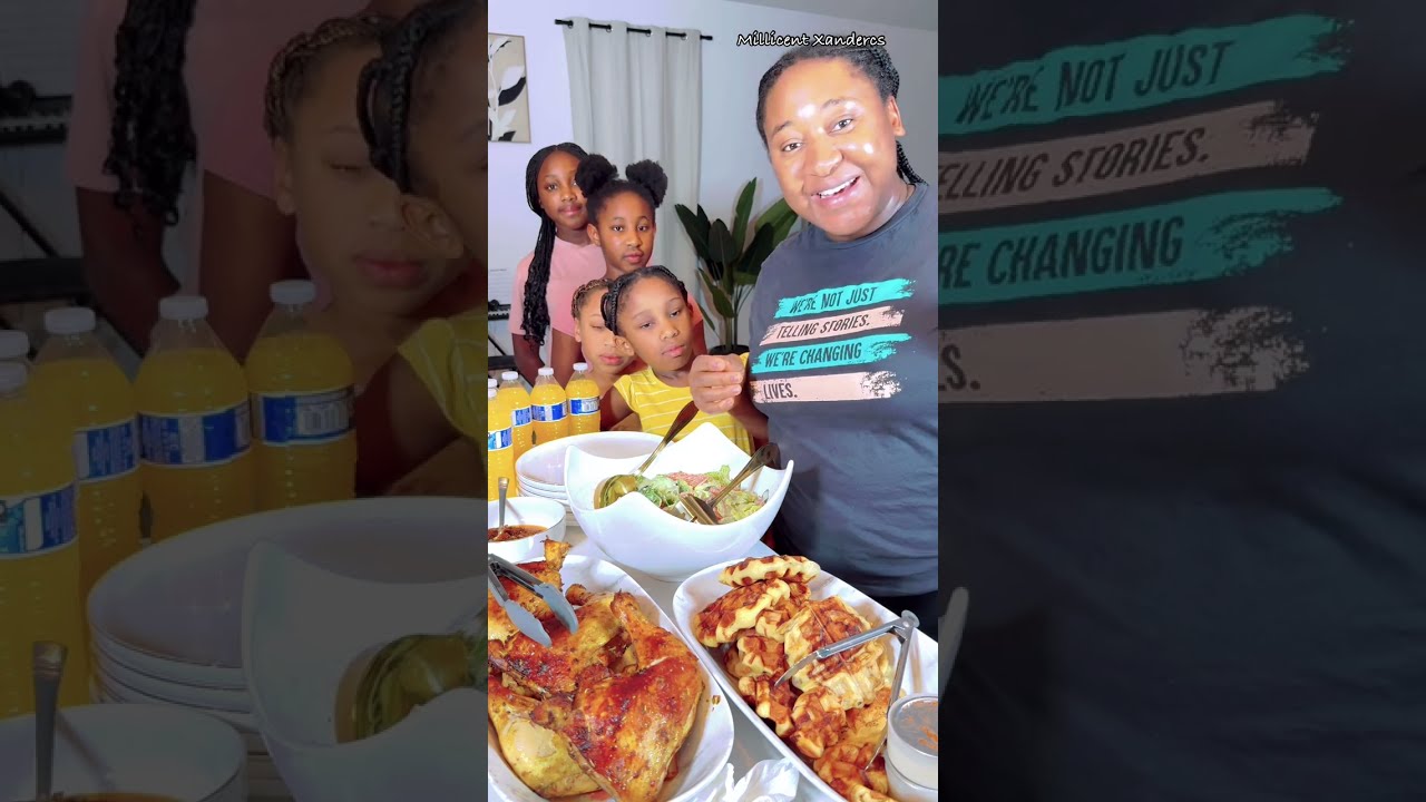 Let’s Plate Dinner for my Family of 7: Chicken Salad & Cinnamon Waffles 