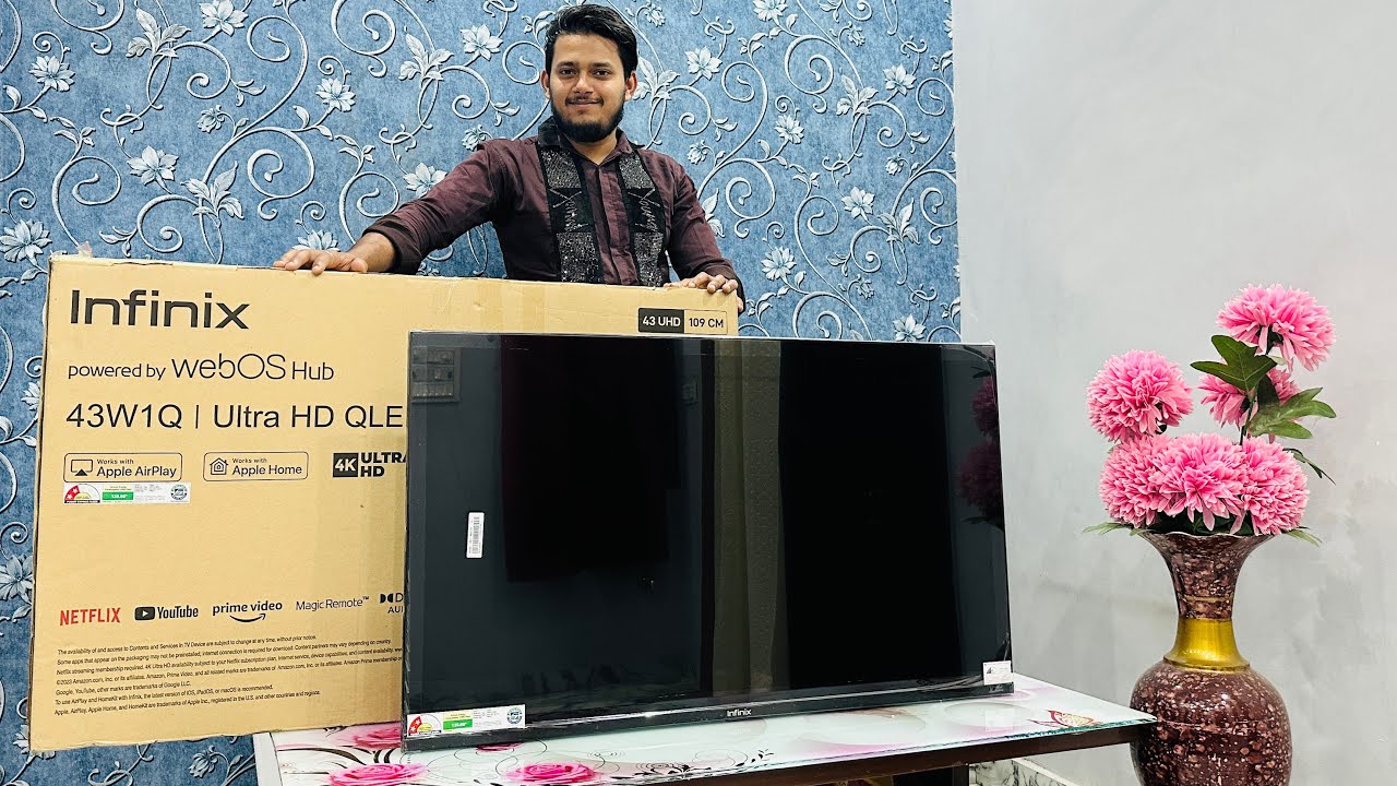 Infinix 43W1Q Ultra HD QLED 4K TV Unboxing