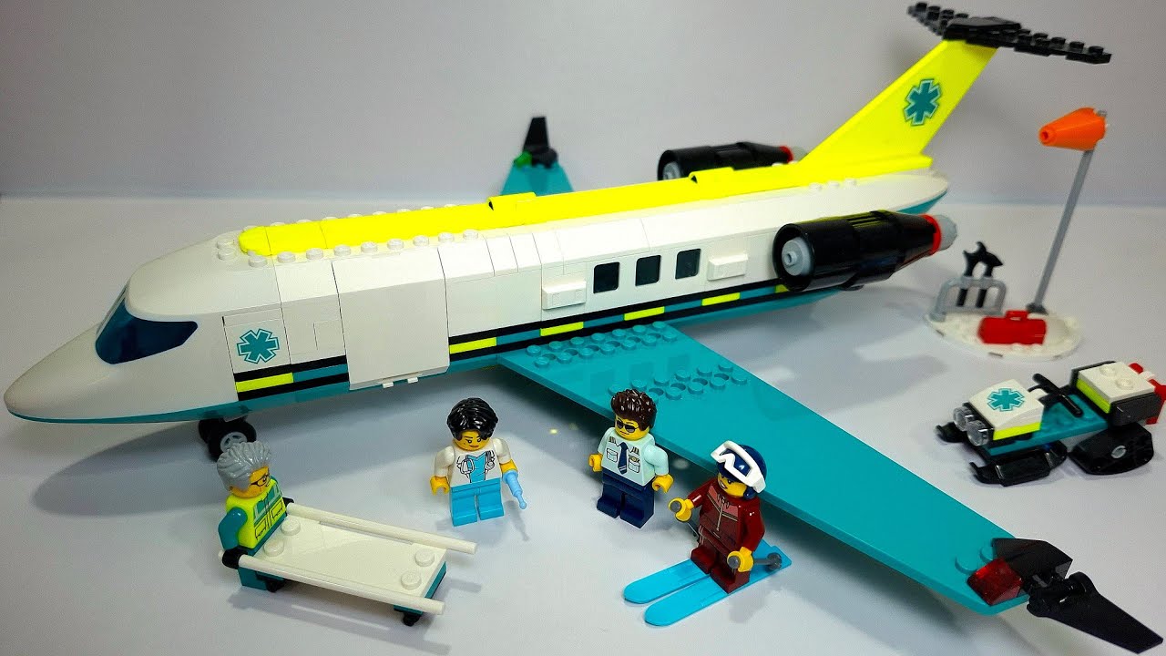 Lego Emergency Air Ambulance Airplane - Lego City Set #60465