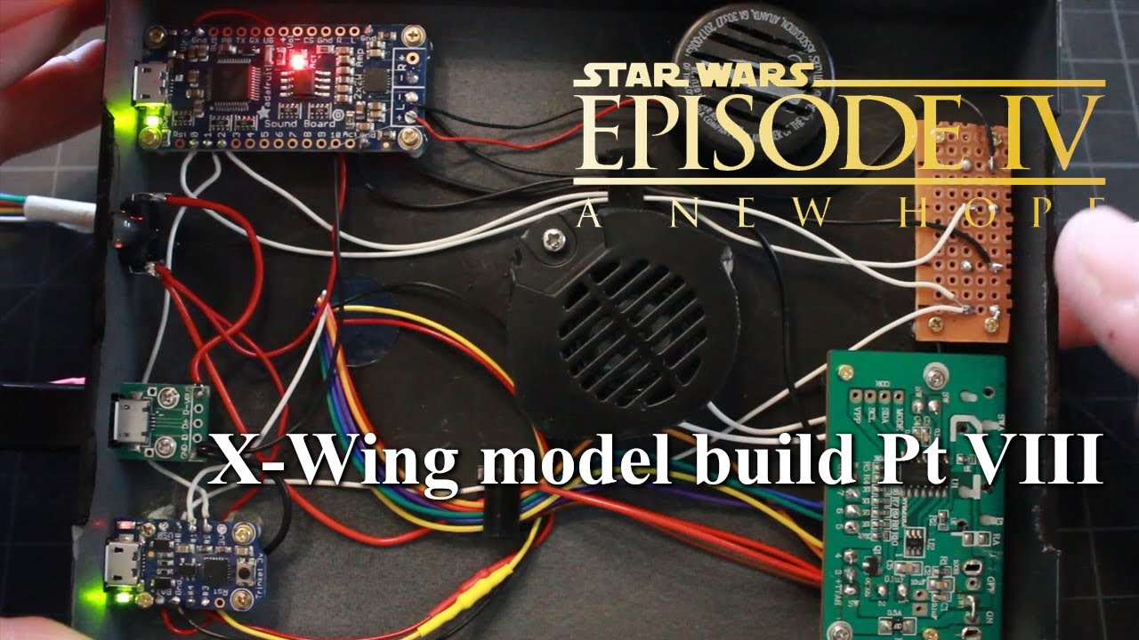 Bandai 1/48 X-Wing Pt VIII Electronics and Base