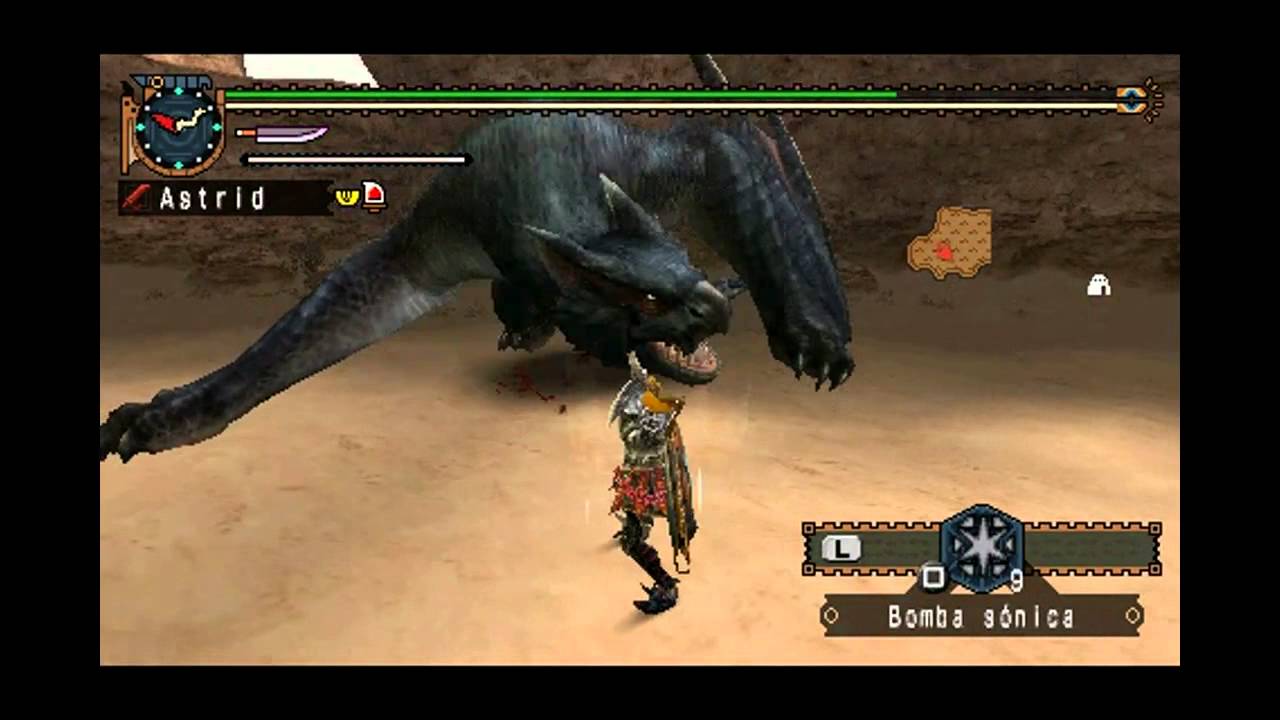 MHFU - Astrid vs Monster Hunter Quest (LS-Hero/no Hero)