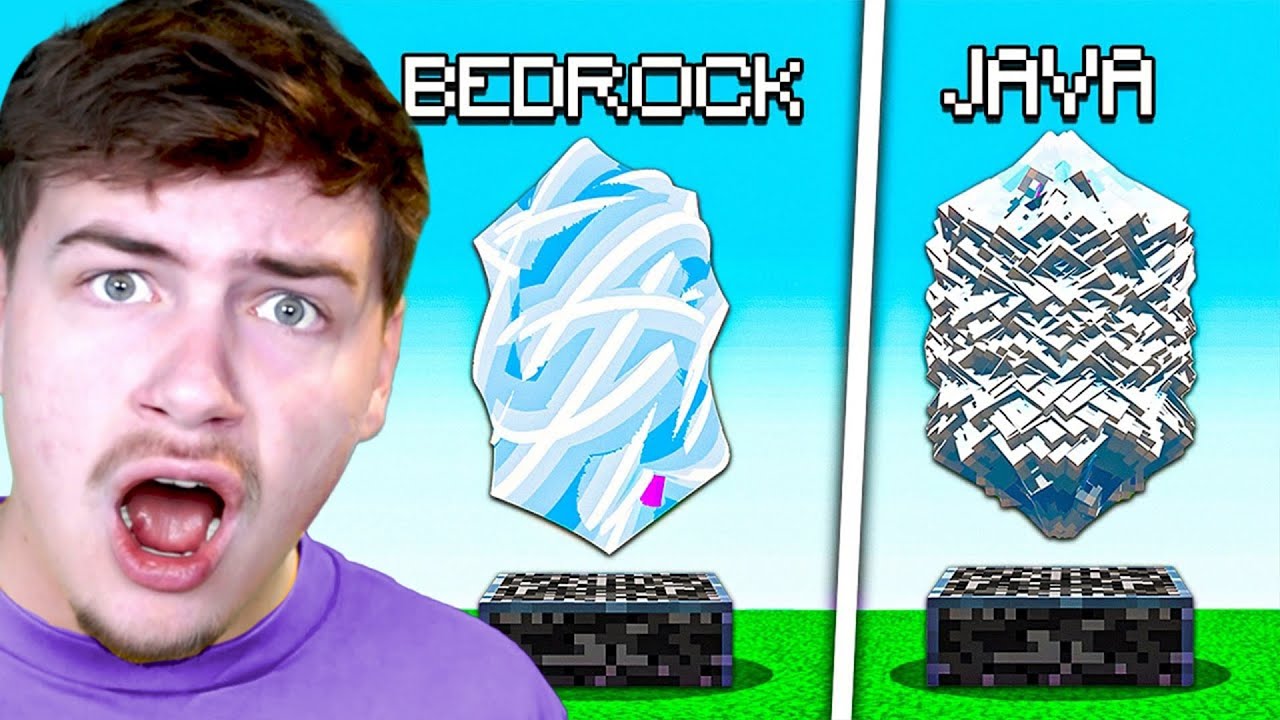 JAVA vs BEDROCK In Minecraft!