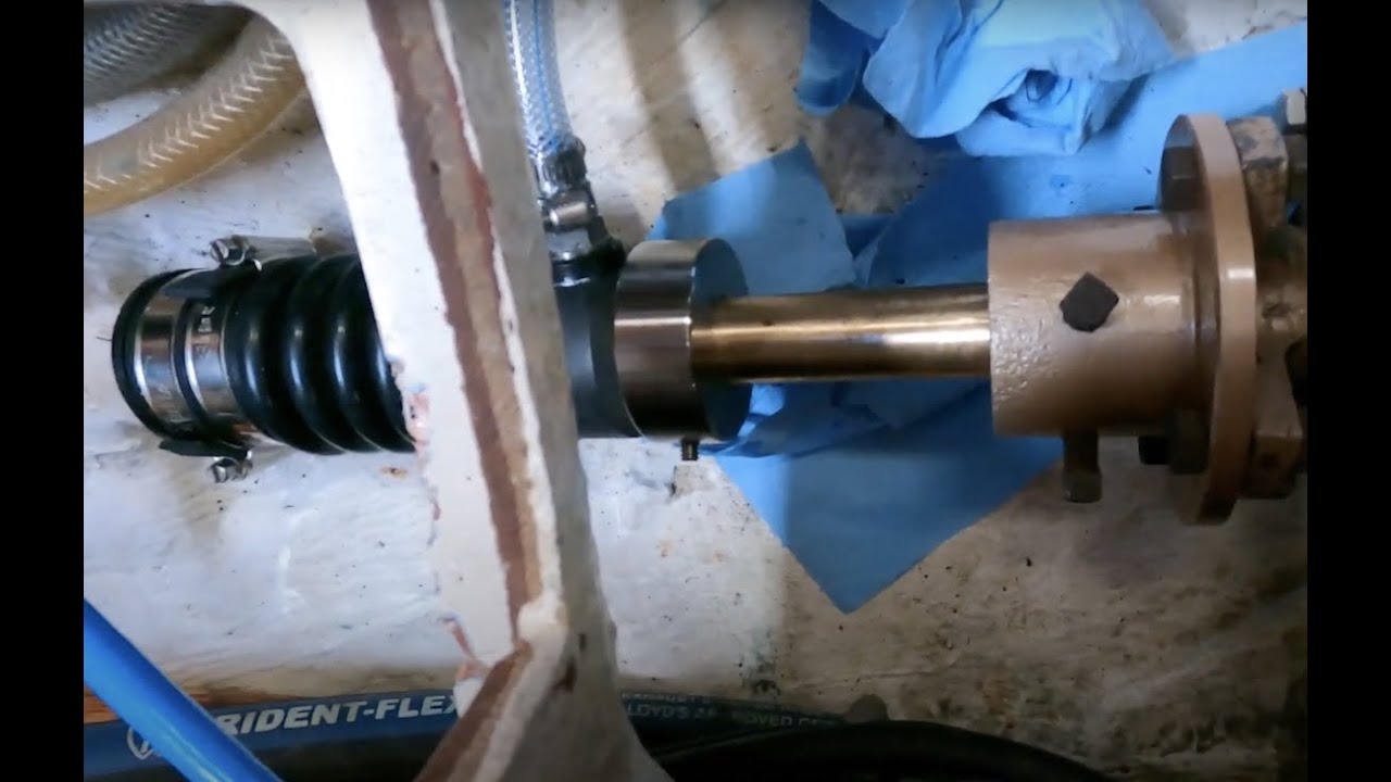 NO MORE WATER IN THE BILGE ! Installing a dripless Shaft Seal