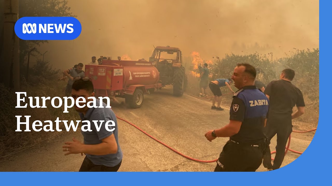 Europe swelters through extreme heatwave amid record breaking temperatures | ABC NEWS