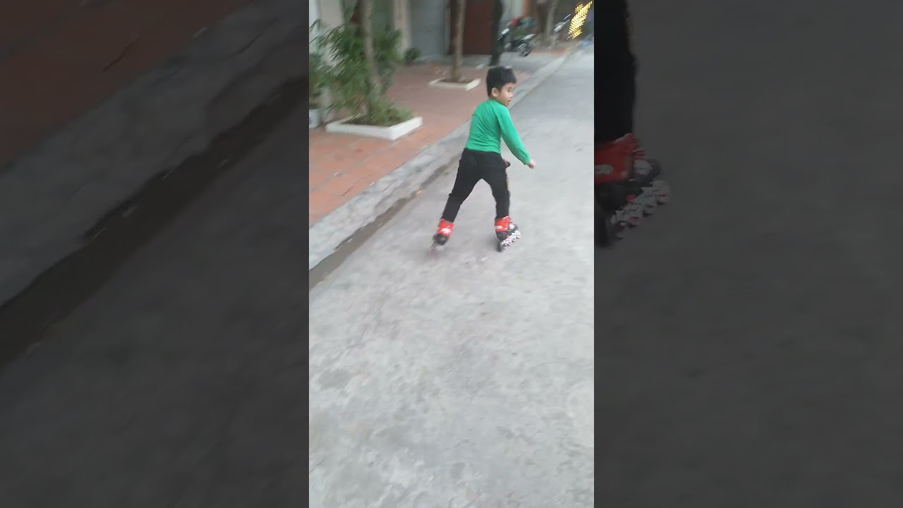 Dương đang trượt pa tanh