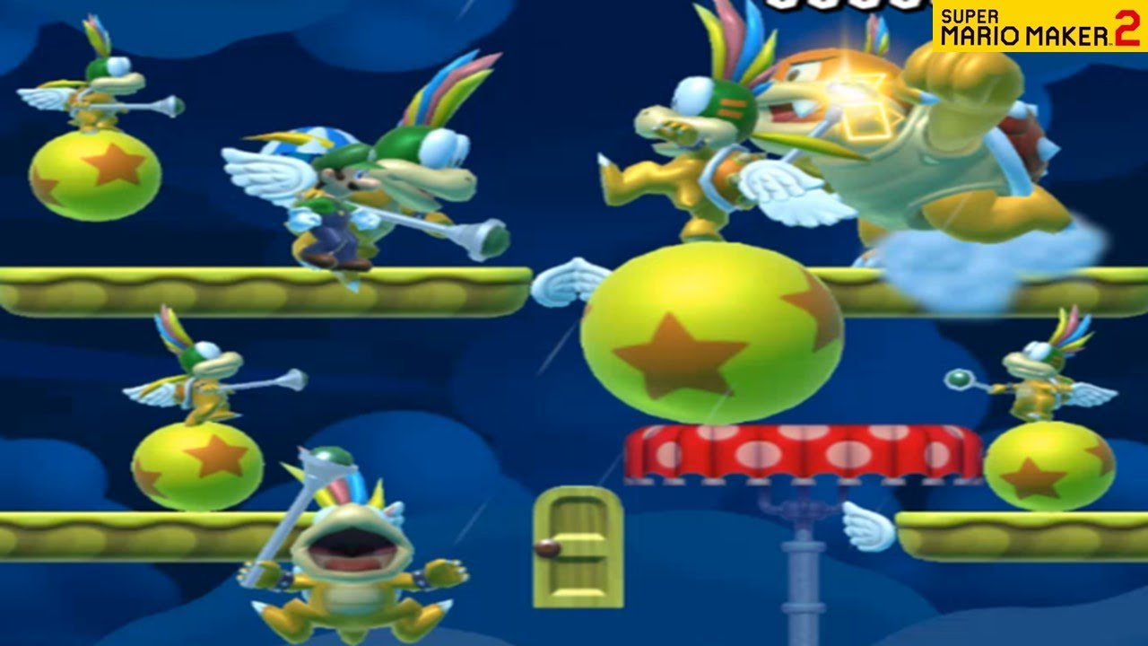 SUPER MARIO MAKER 2 - KOOPALINGS BOSS RUSH, FIGHT, BATTLE STAGES [Nintendo Switch]