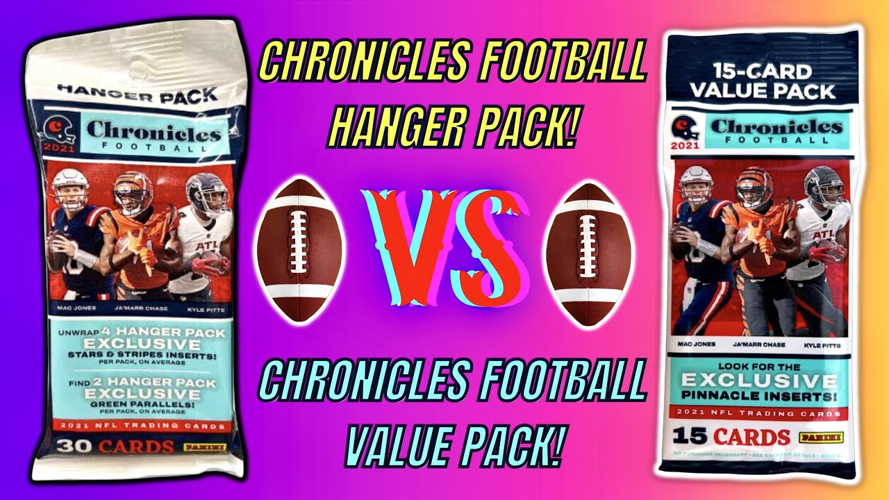 *Chronicles Football Hanger Pack VS Value Pack Review! 🏈 SICK PRIZM BLACK PULL! 🔥