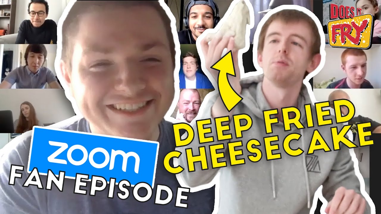 I DEEP FRIED A CHEESECAKE WITH 50 PEOPLE ON A ZOOM CALL!!! | Does It Fry?