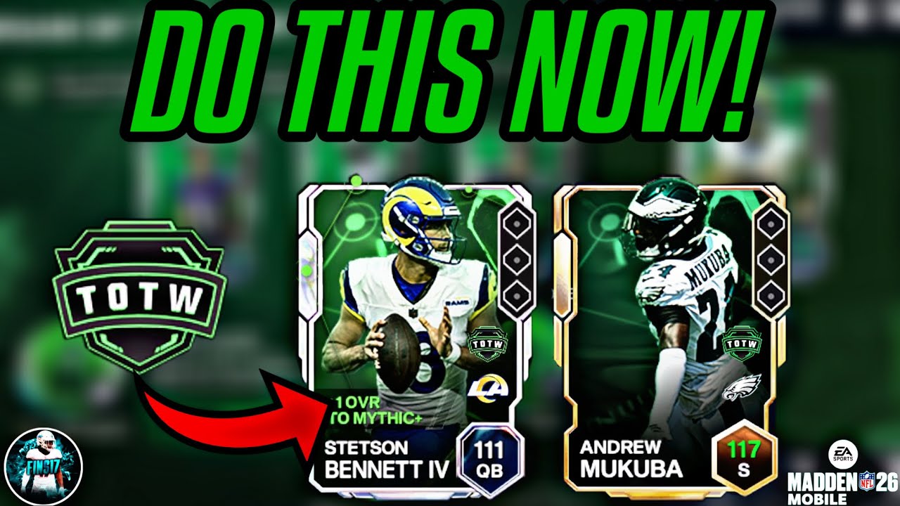 КАК ПОЛУЧИТЬ ЛЮБИМЫХ ИГРОКОВ КОМАНДЫ НЕДЕЛИ БЕСПЛАТНО! РУКОВОДСТВО TOTW! Madden Mobile 26