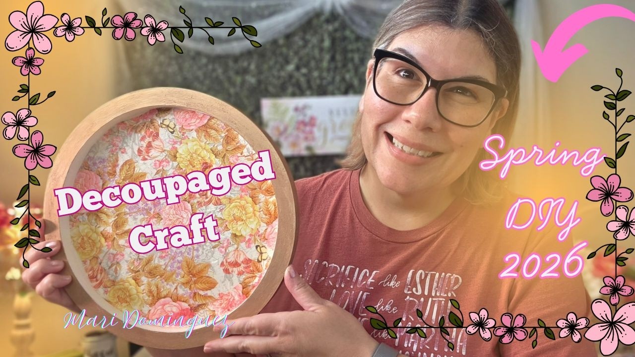 New Spring Diy 💐 Easy Decoupage Craft 🦋  Ep. 4