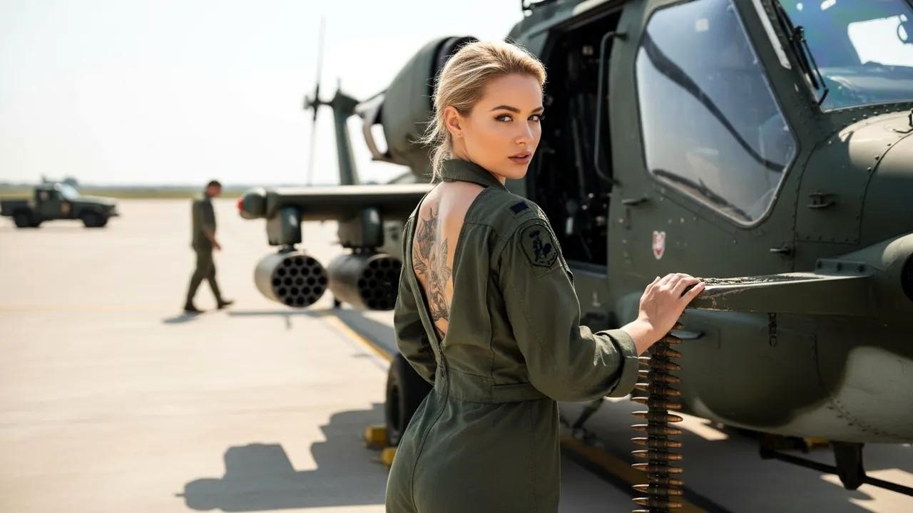 Ładowała Amunicję Apacza, Aż Pilot Zauważył Tajny Tatuaż – Nikt Nie Wiedział, Kim Naprawdę Jest