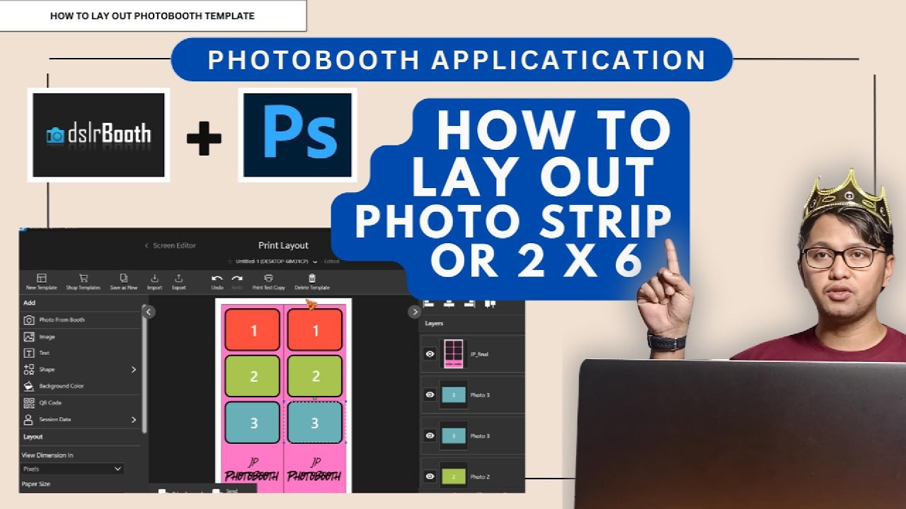 How To Layout PHOTO STRIP or 2 x 6