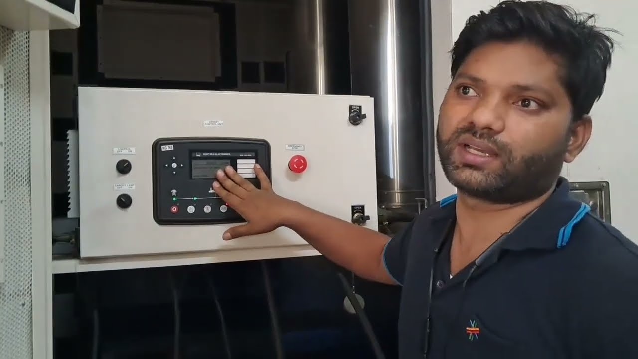 Kirloskar 910 kVA DG: HMI se Battery & Fuel Level Kaise Check Kare !! Kirloskar DG Set !!