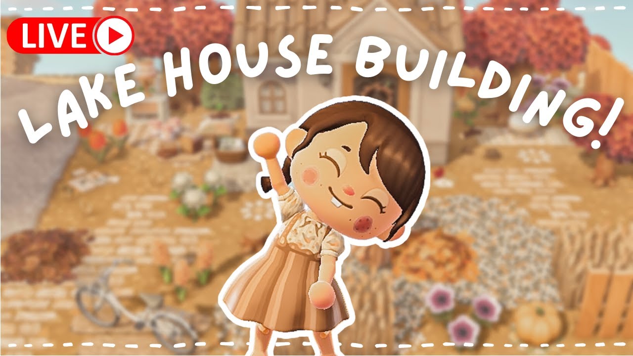 building teddy a lake home!!! // animal crossing new horizons
