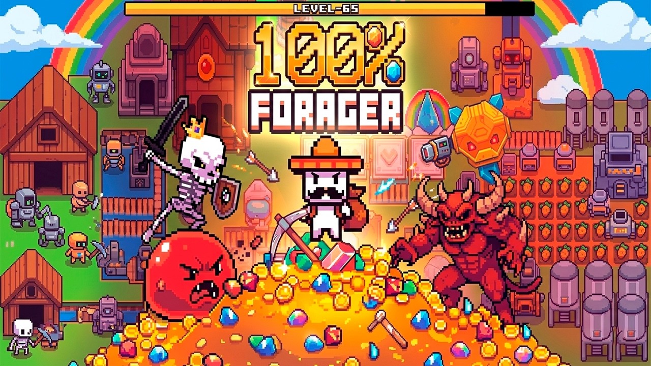 Eu joguei 100% de Forager