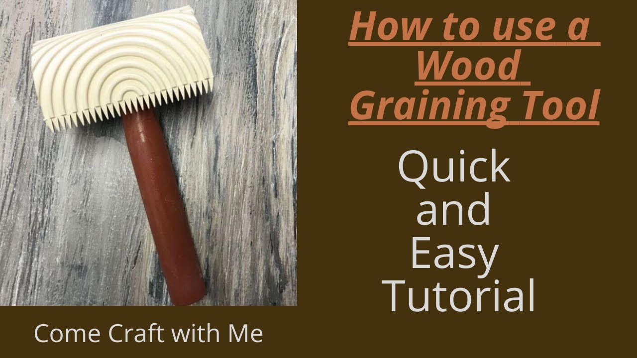 Wood Graining Tool Tutorial. How to use a wood graining tool. Super easy and neat effects.