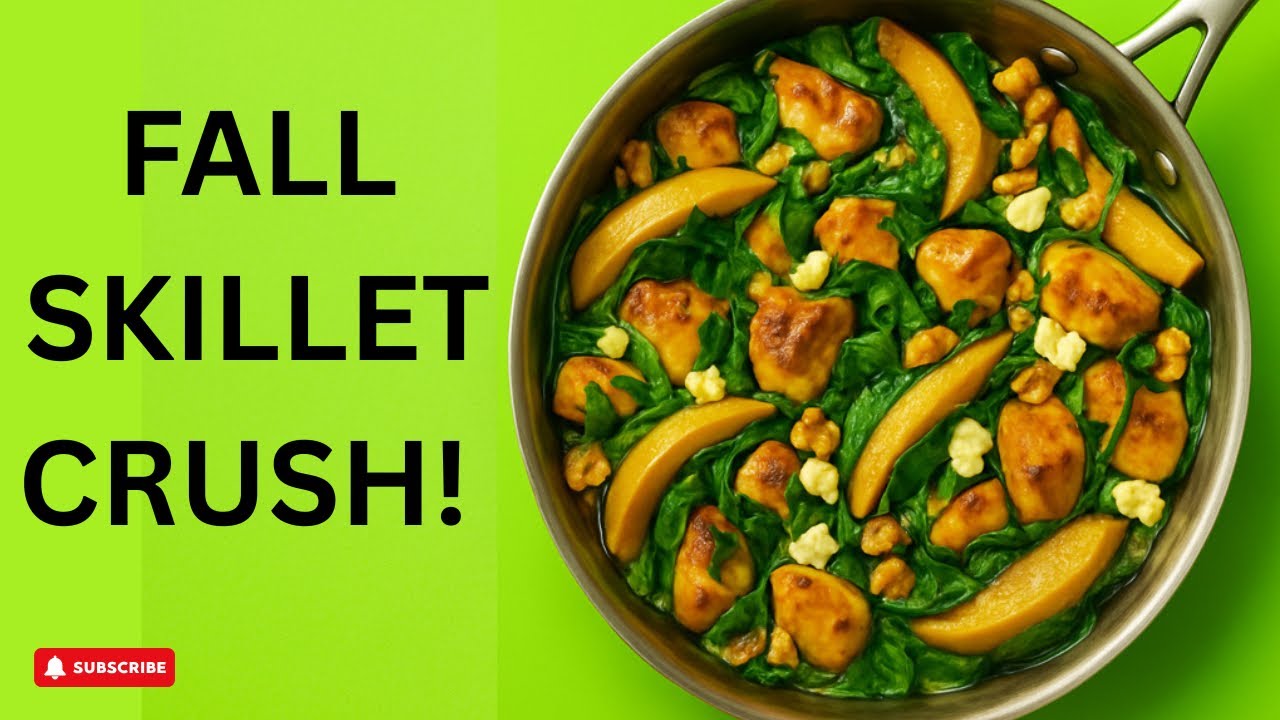 Easy One-Pan Autumn Chicken dinner with Pears & Walnuts