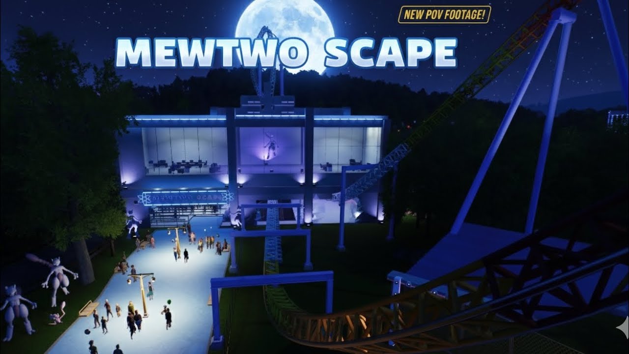 Mewtwo Scape: Official POV | High-Speed Psychic Coaster - Planet Coaster 2 