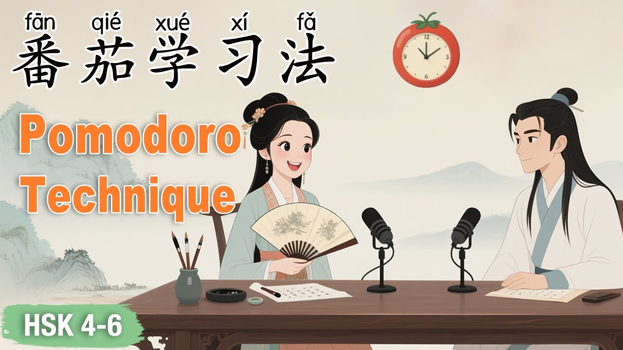 HSK 4–6｜Learn Chinese Smarter in 25 Minutes｜Use the Pomodoro Technique to Stay Focused!#learnchinese
