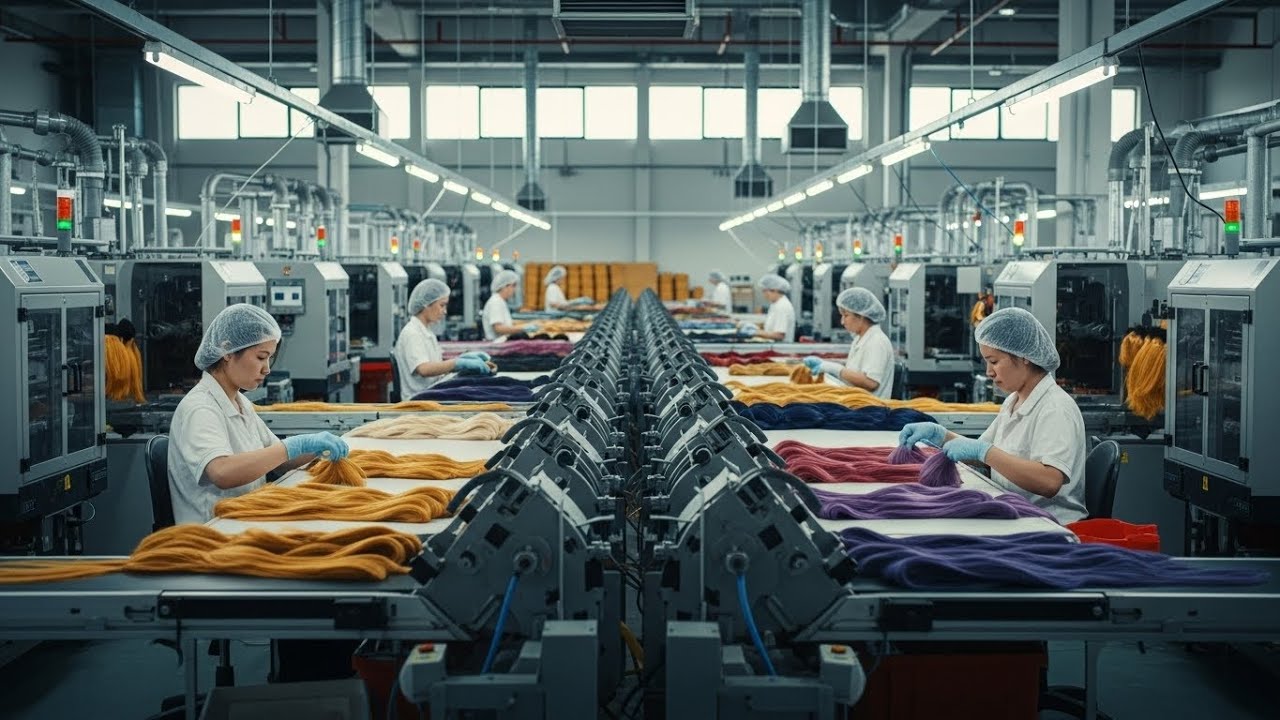 Inside a Wig Factory | Fake Hair Manufacturing Satisfying Process
