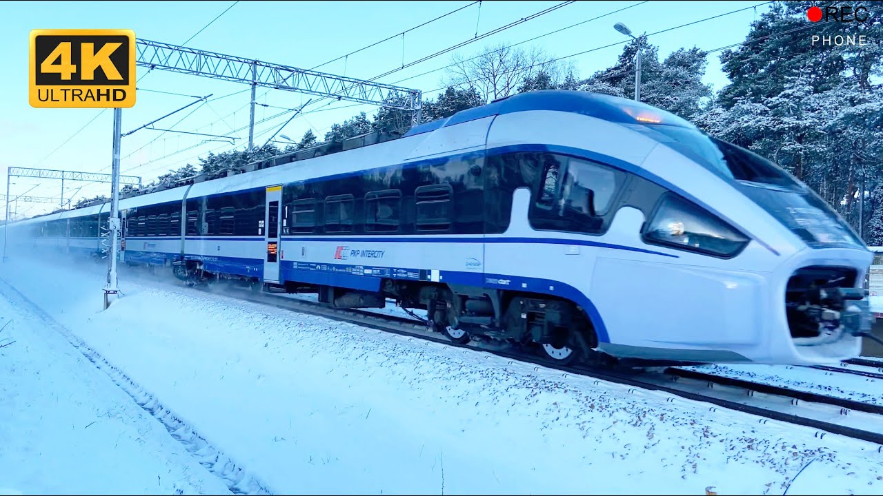 Winter Trains Compilation 4K!