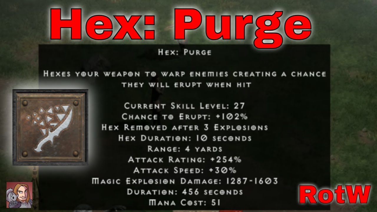 D2R Skills & Abilities - Hex: Purge (Warlock Eldritch Tree){RotW}