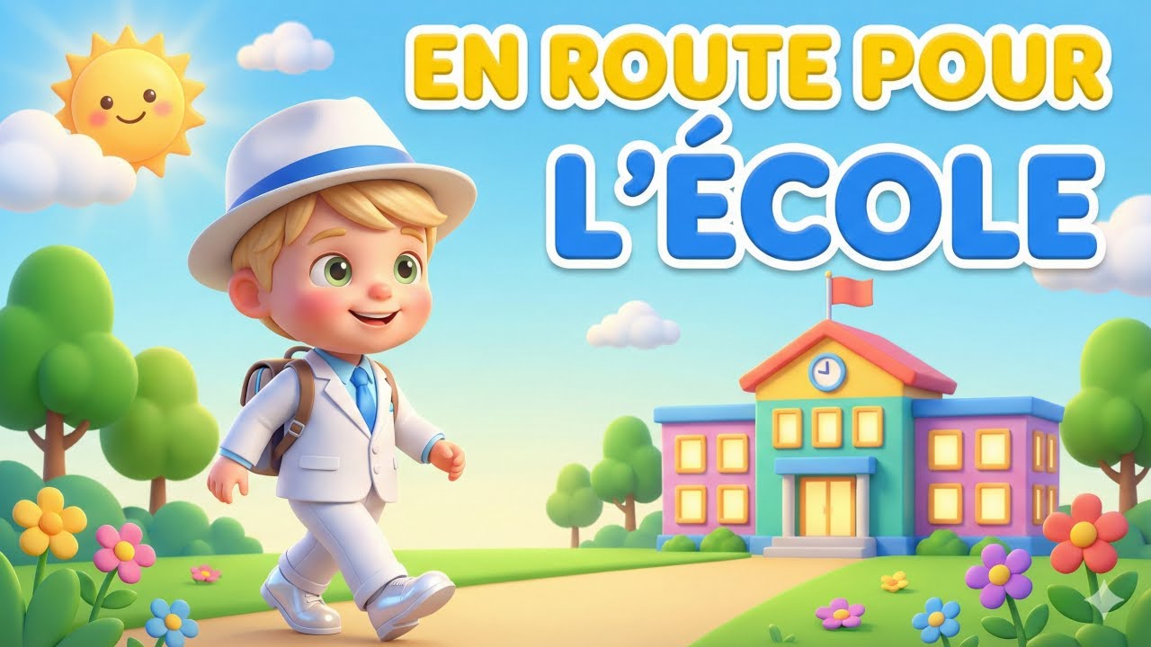 À l’École avec le Sourire | Chanson Enfant sur l’Amitié et l’Apprentissage