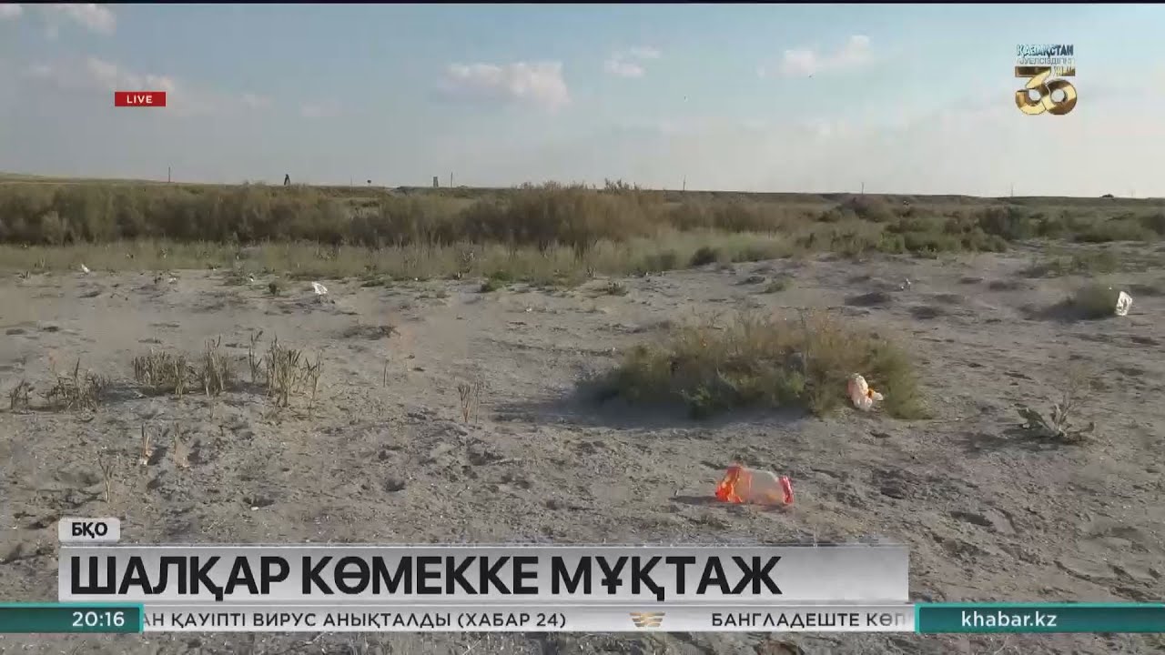 Шалқар көлі суалып барады