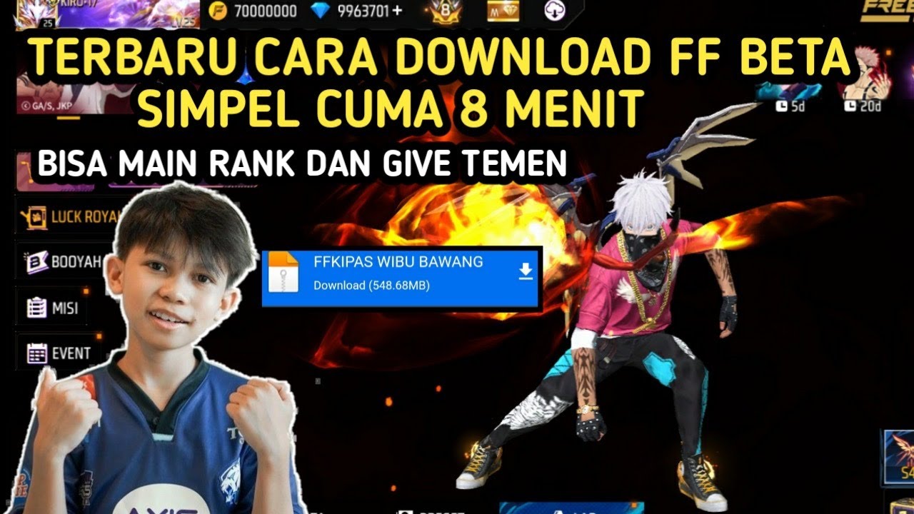 INI DIA ❗️❗️❗️CARA DOWNLOAD FF BETA/KIPAS TERBARU 100%WORK❗️❗️❗️