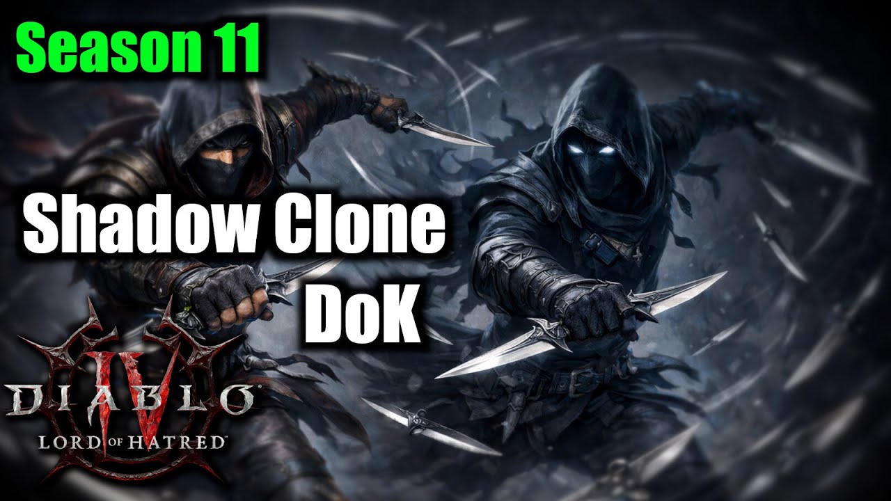 Сборка разбойника 11-го сезона: Теневой клон, Танец ножей - Diablo 4, Повелитель ненависти #diablo4
