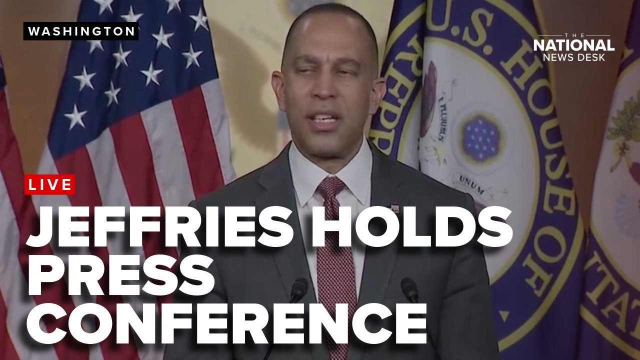 House Minority Leader Hakeem Jeffries holds a press conference