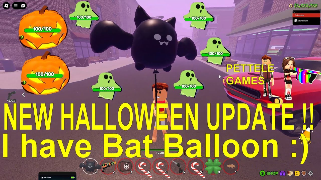 ROBLOX - OHIO - NEW HALLOWEEN UPDATE !! i have BAT BALLOON and skins
