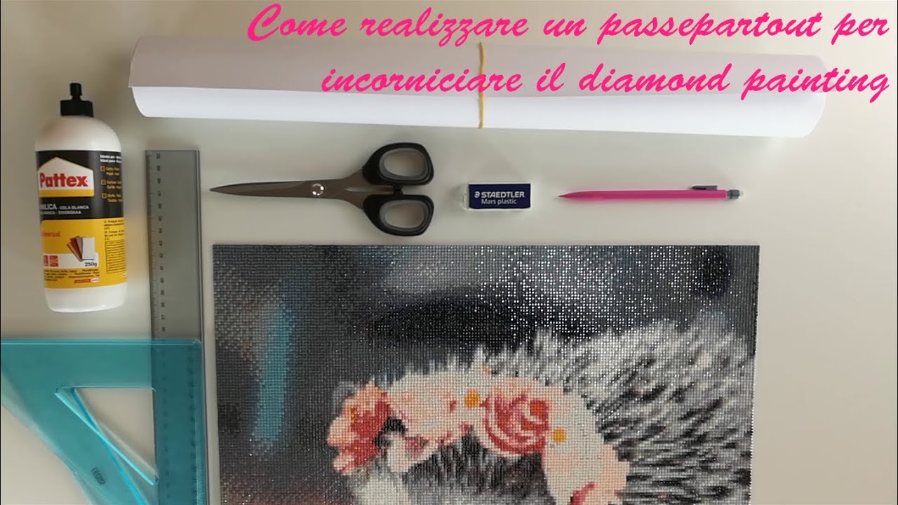 Come realizzare un passepartout per incorniciare il diamond painting