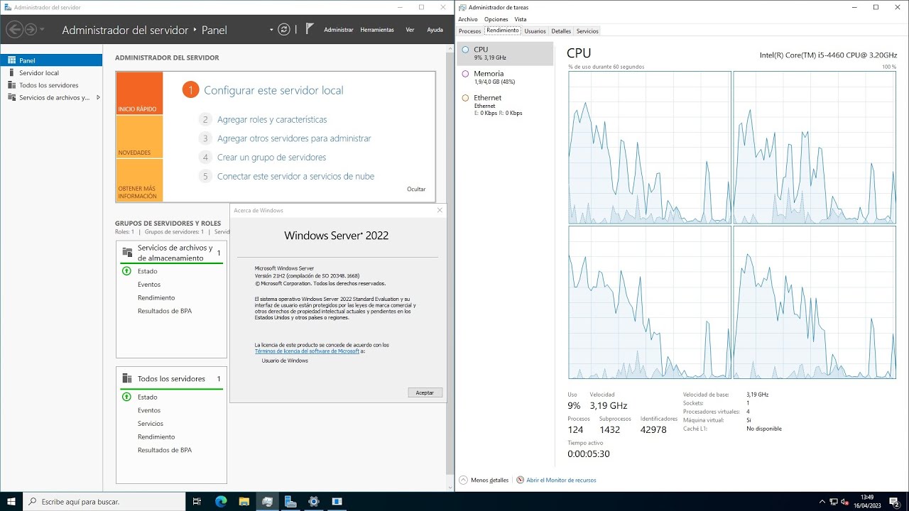 Instalando Windows Server 2022 en Hyper-V