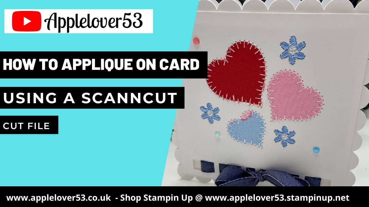 How To Appliqué On Card Stock Using A ScanNCut Cut & Brother V5LE Embroidery Machine