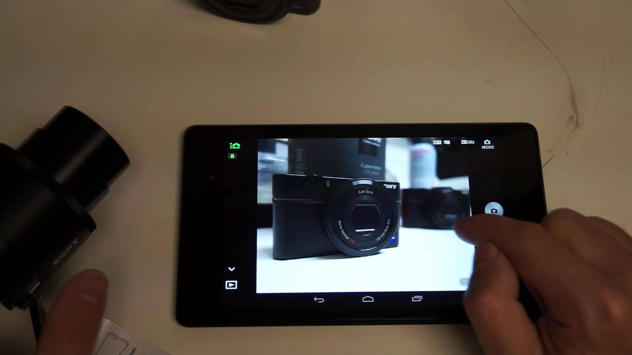 Sony Cyber-shot QX100 Demo with Nexus 7 2013