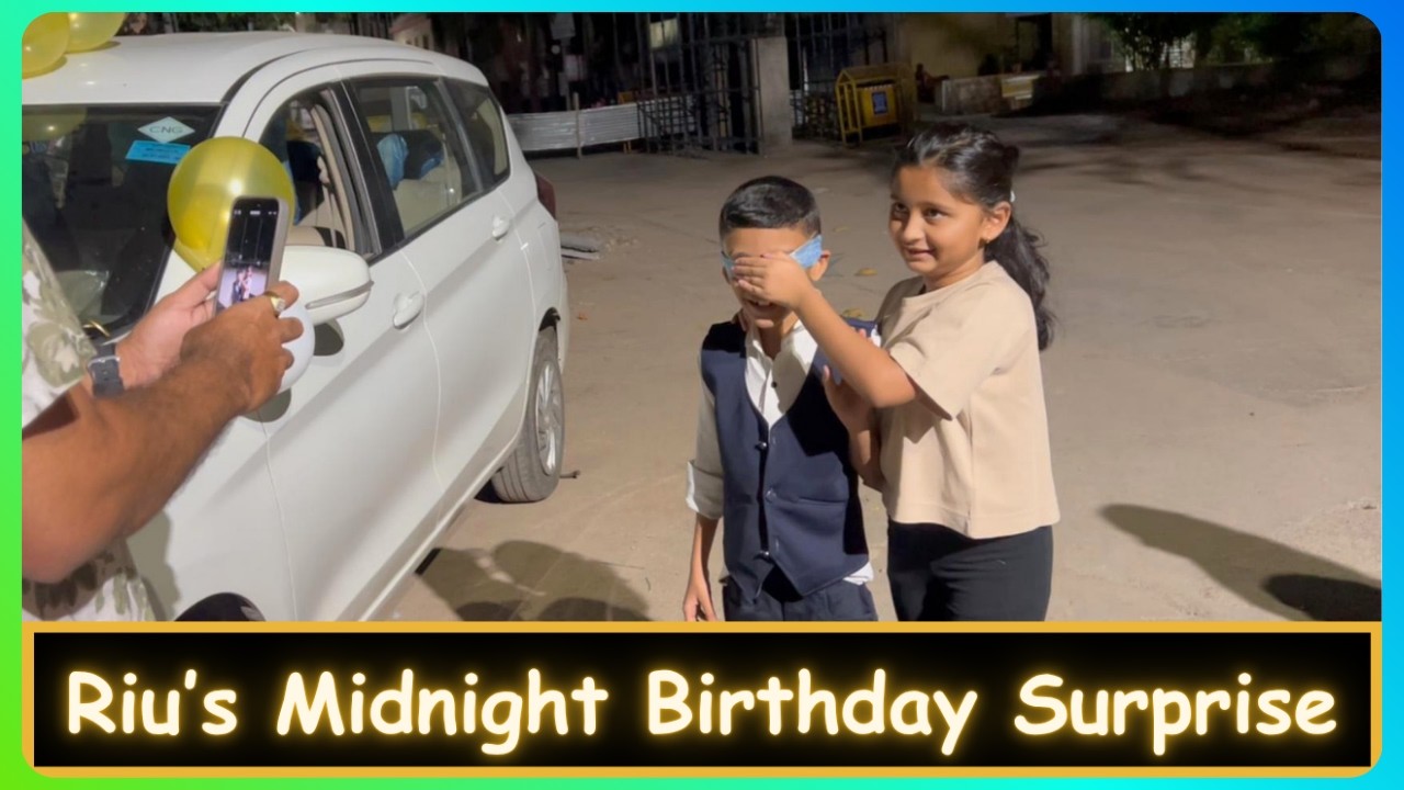 Riu&rsquo;s Midnight Birthday Surprise | Marathi Vlog 991 |