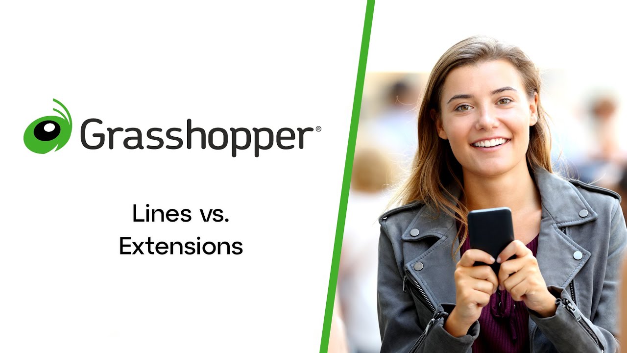 Lines vs. Extensions in Grasshopper