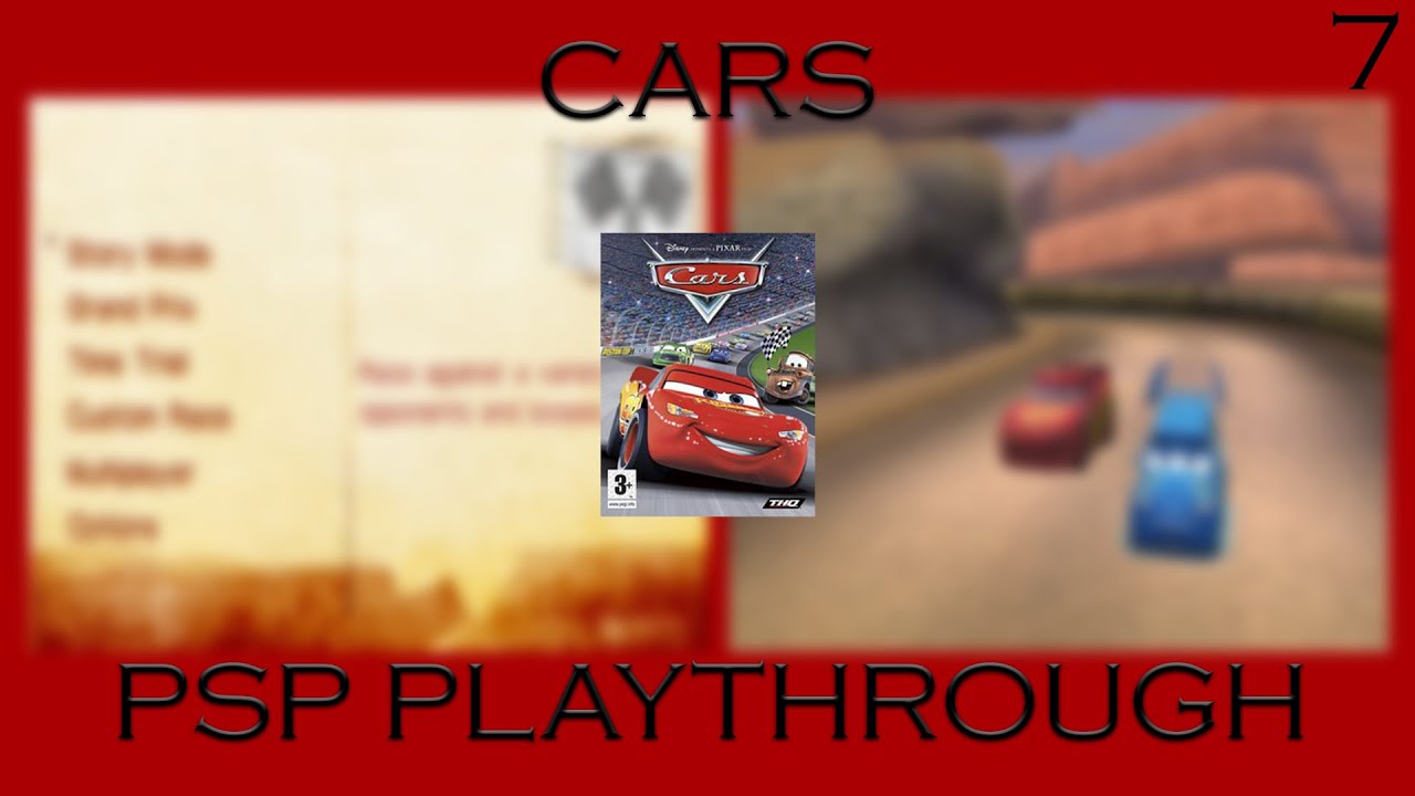 Cars: The Video Game | PSP | Time Trials | Tailfin Pass - Speedway  | Pt. 4 | 100%