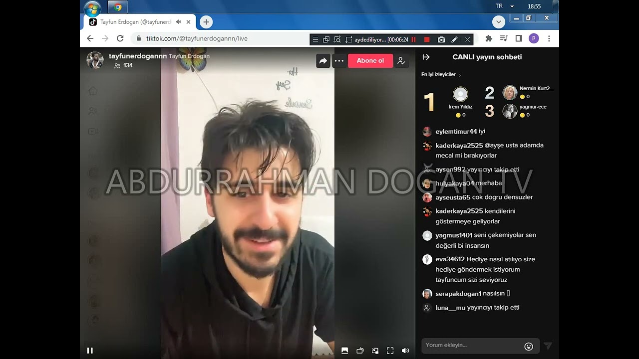Tayfun Erdoğan TİKTOK Bana Hamsi küçük Balık Seyirci geliyor....