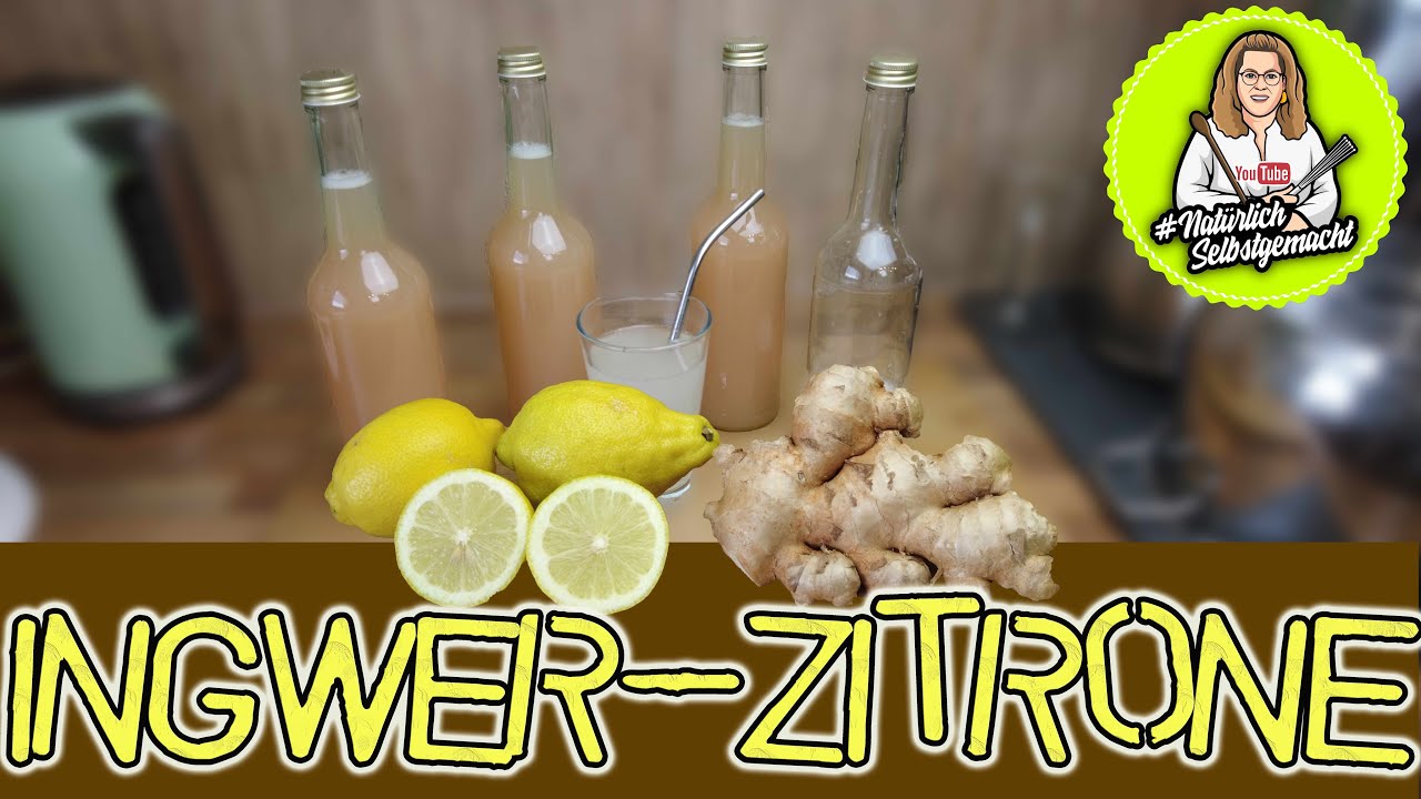 Ingwer-Zitronen Sirup - erfrischend als Schorle