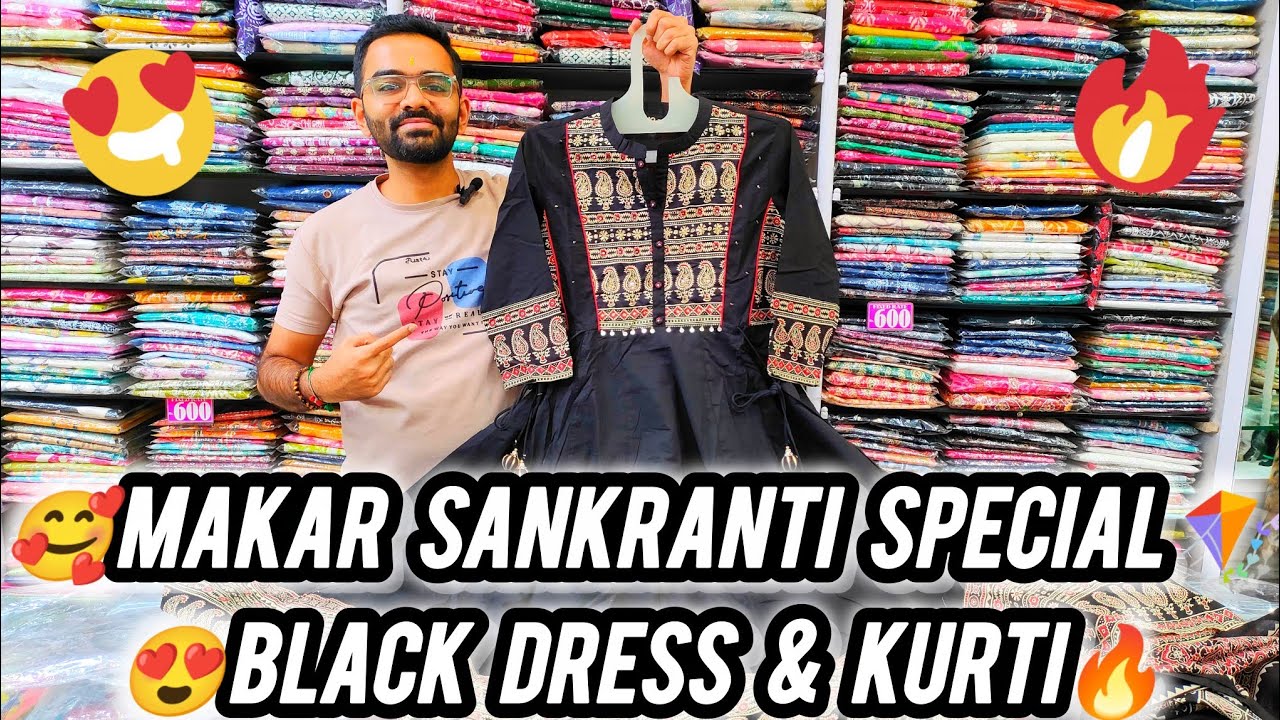 Stunning Makar Sankranti Special Black Dress & Kurti Collection 2026 🪁✨