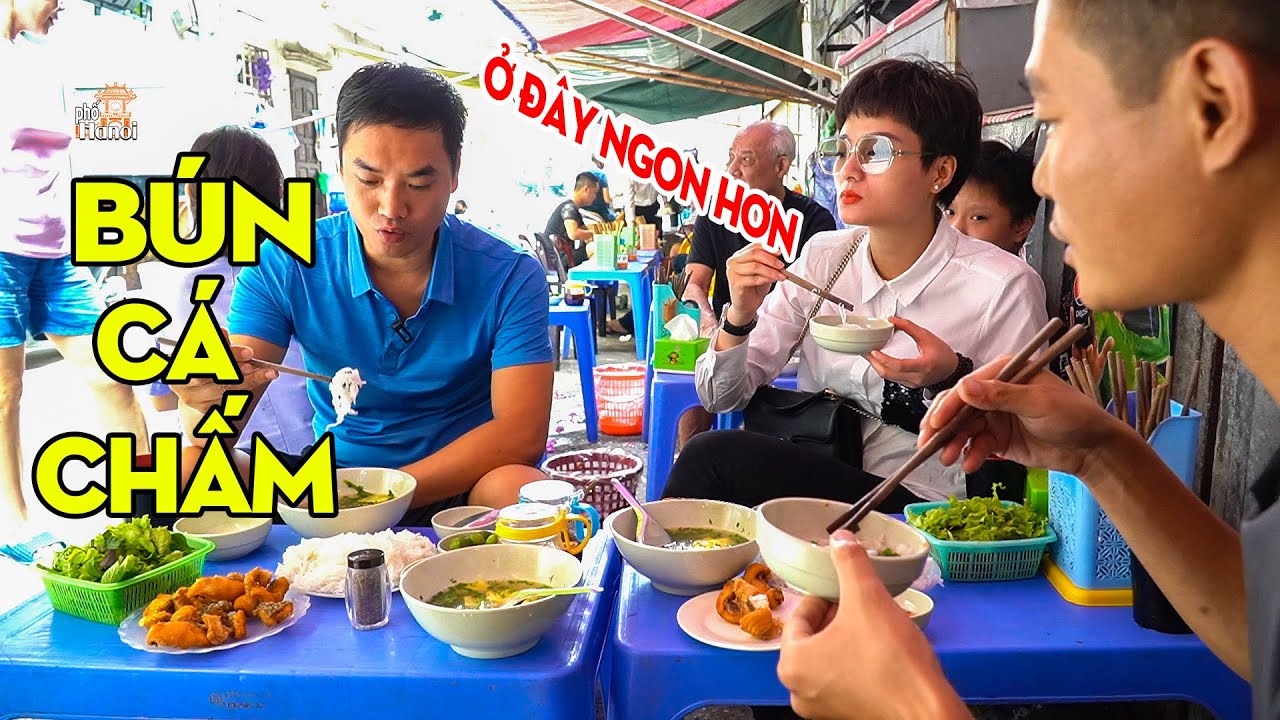 TÍN ĐỒ BÚN CÁ CHẤM KHÔNG THỂ BỎ QUA NGÕ 162B HÀNG BỘT #HNP