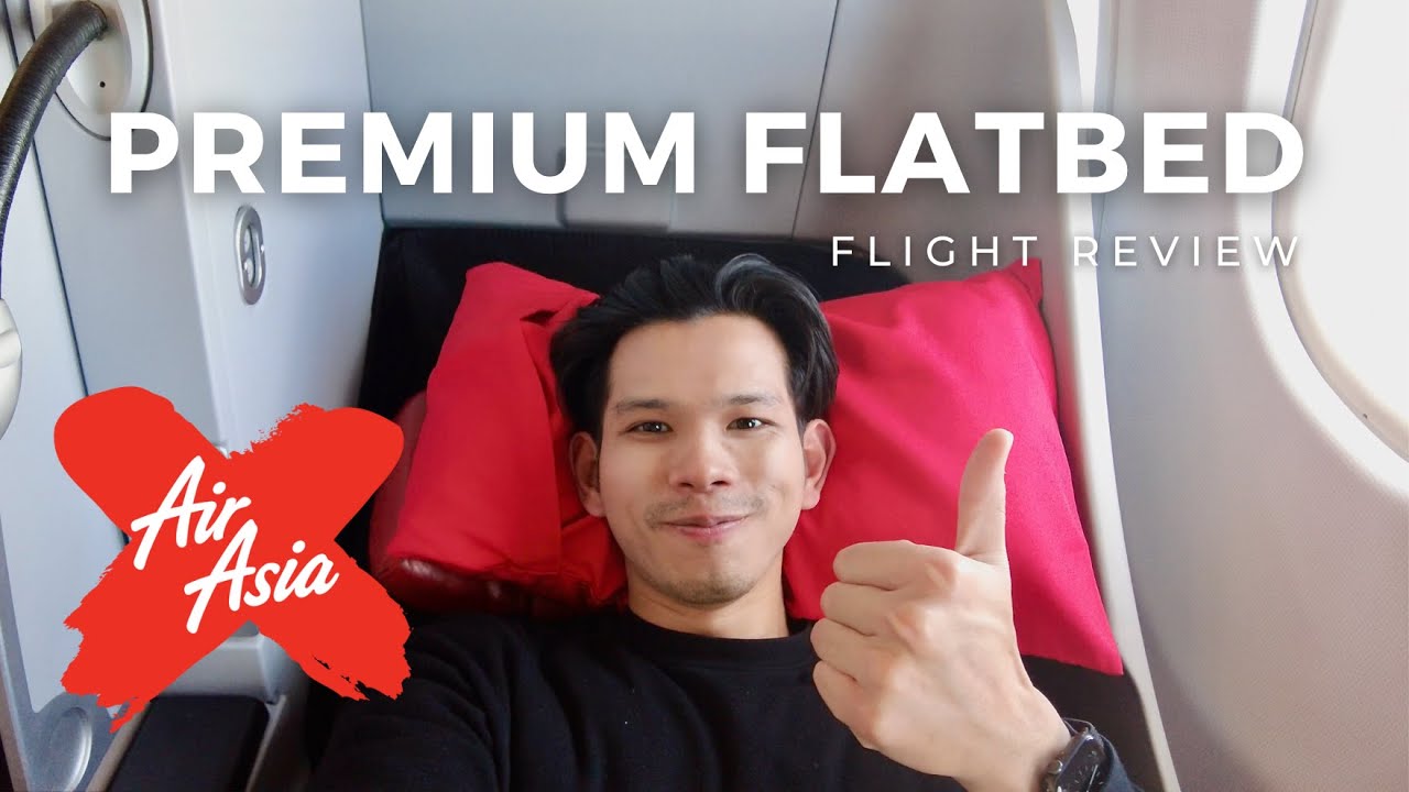 $130 Business Class Flight! | Air Asia X Premium Flatbed Flight Review