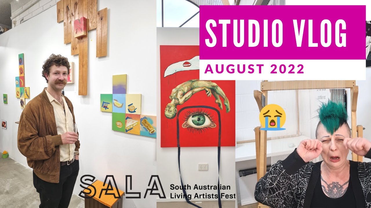🕸️ STUDIO VLOG AUGUST 2022 🕸️ - Lots of ART (SALA Festival), un-weaving tapestry (booooooo!)