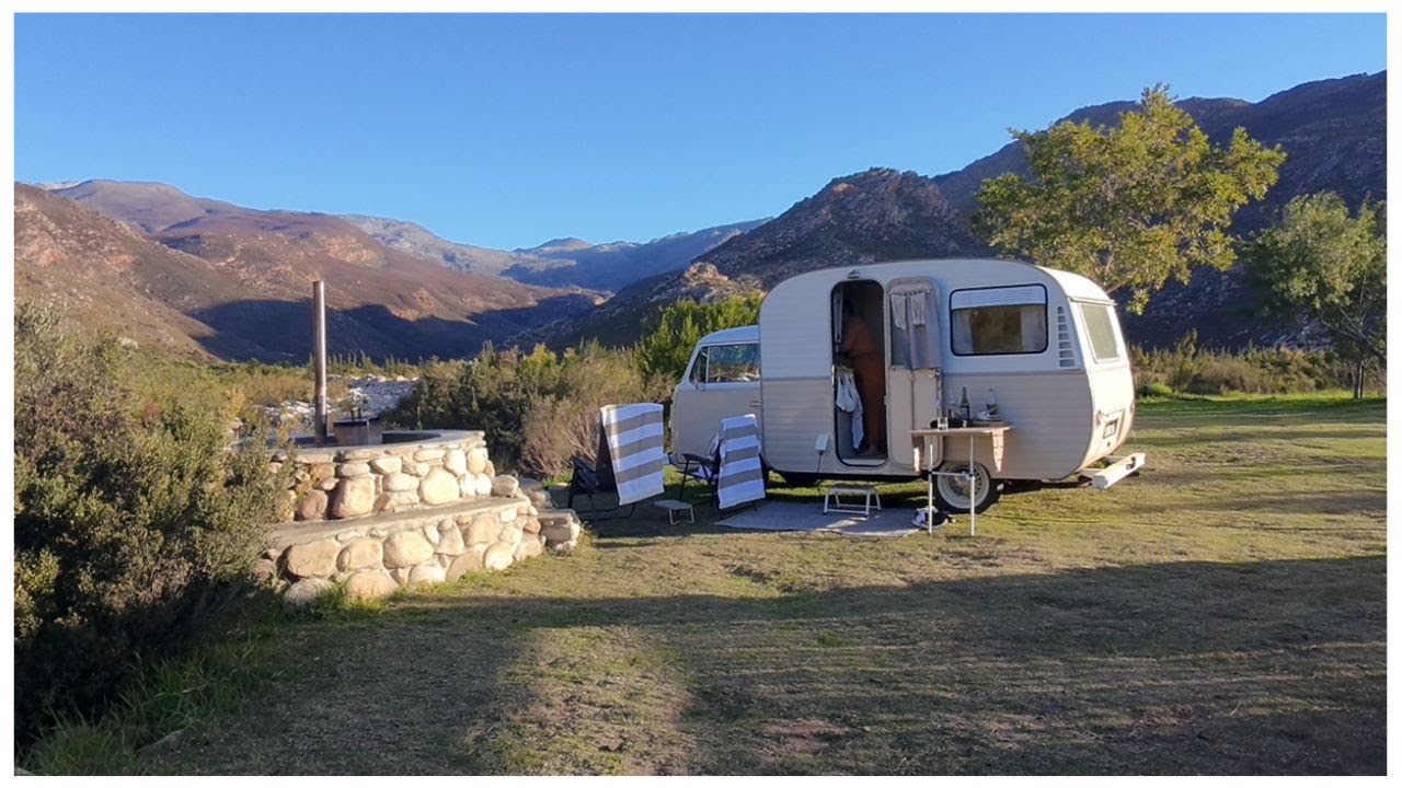 Slow Travel in our VW Autovilla/Winter camping, rain, with our dog Keesha, morning coffee, hot tub