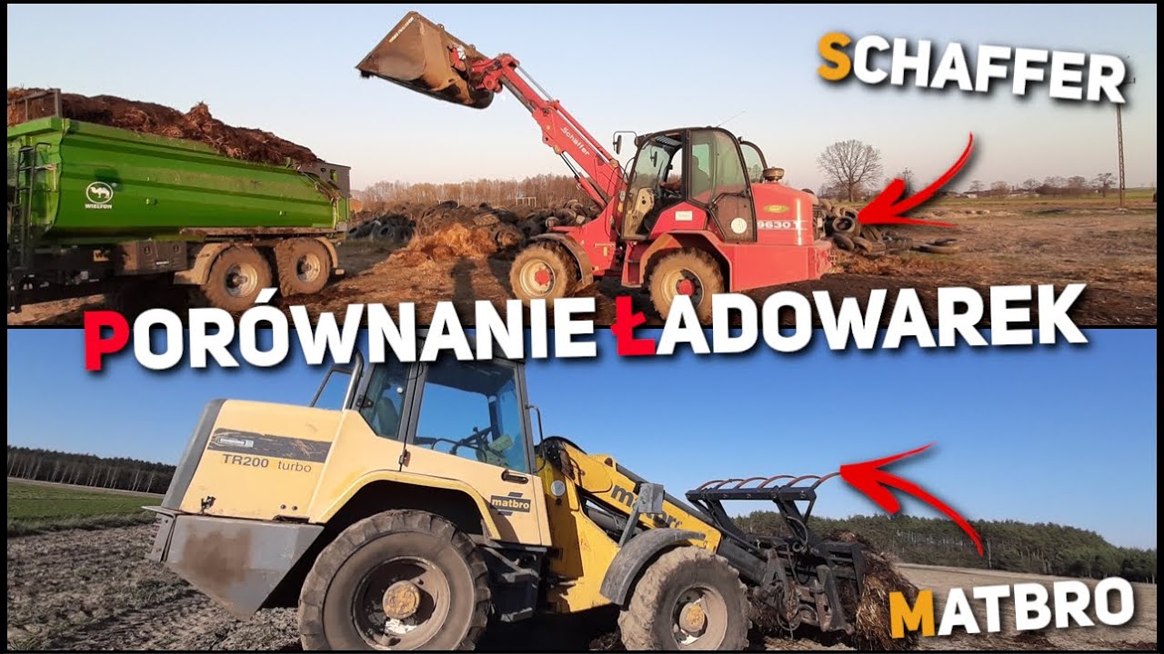 Porównanie ładowarek przegubowych Schaffer oraz Matbro ✔OPIS!!!✔